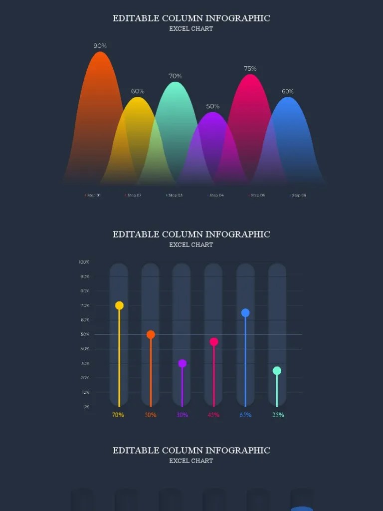 22 Excel Data Charts (Dark) PDF