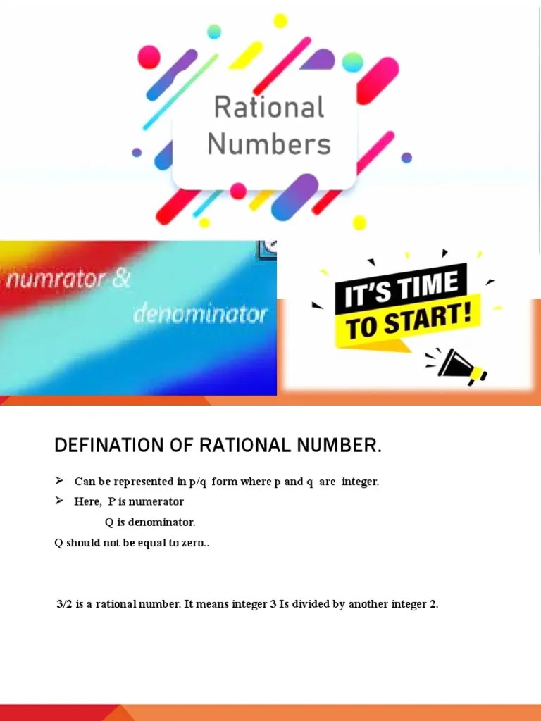 Understanding Rational Numbers Definitions, Equivalence, and Standard