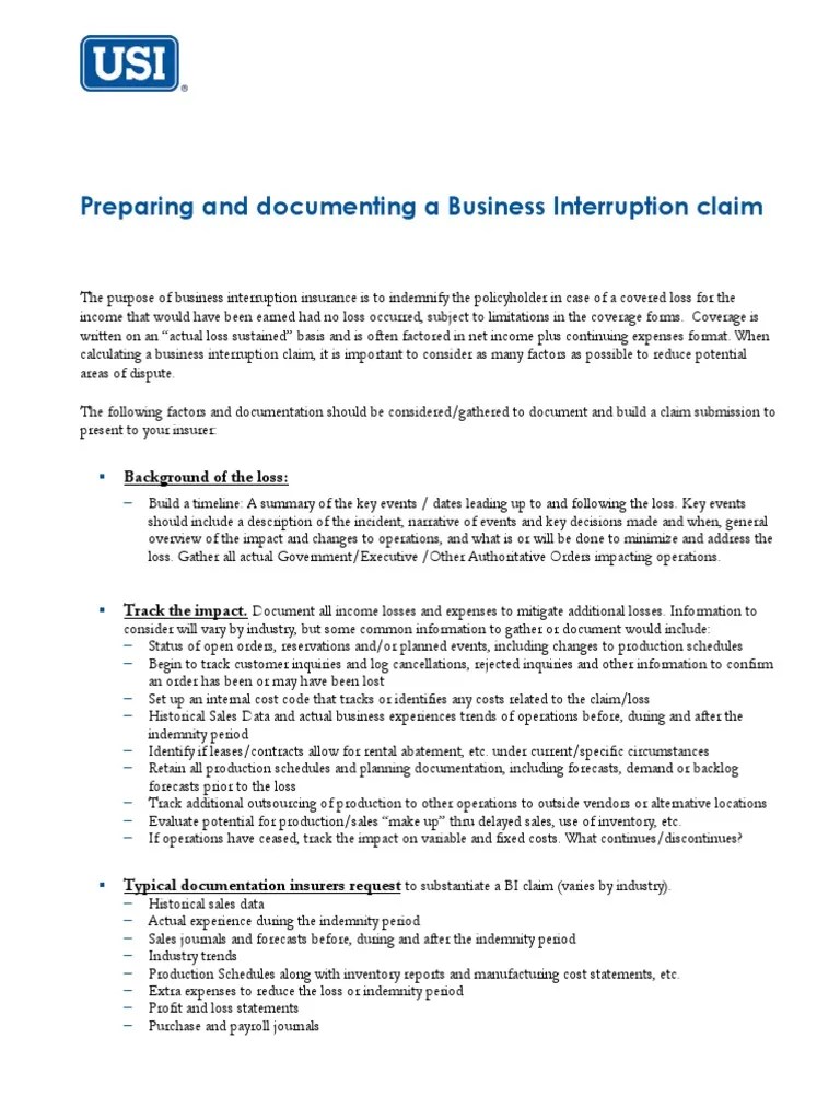 preparinganddocumentingabusinessinterruptionclaim PDF