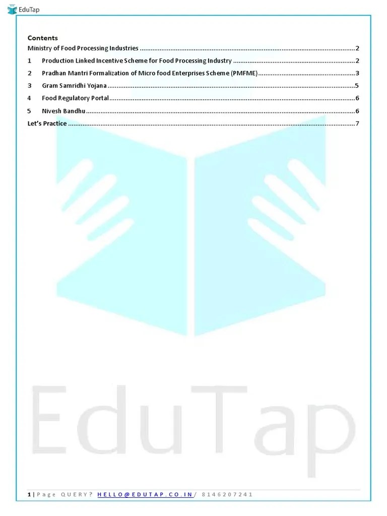 Ebook Schemes Ministry of Food Processing Industries Lyst8437 PDF