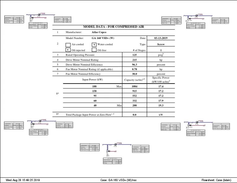 CAGI Air Compressor Simulation PDF Physical Quantities Continuum