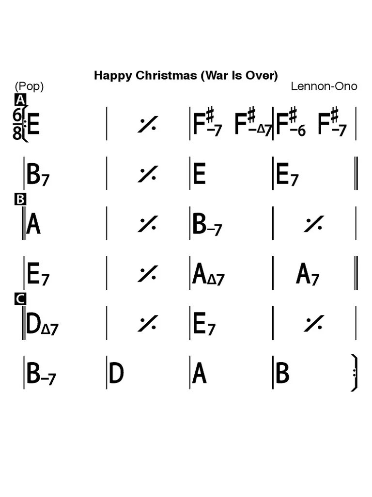 Happy Christmas (War Is Over) PDF
