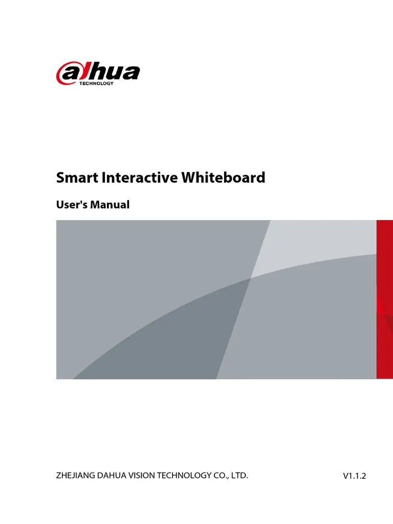 Dahua Smart Interactive Whiteboard User's Manual V1.1.2Eng PDF