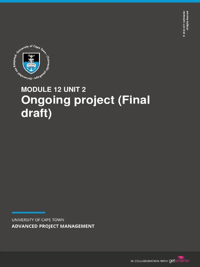 Advanced Project Management Project Plan PDF Project Management