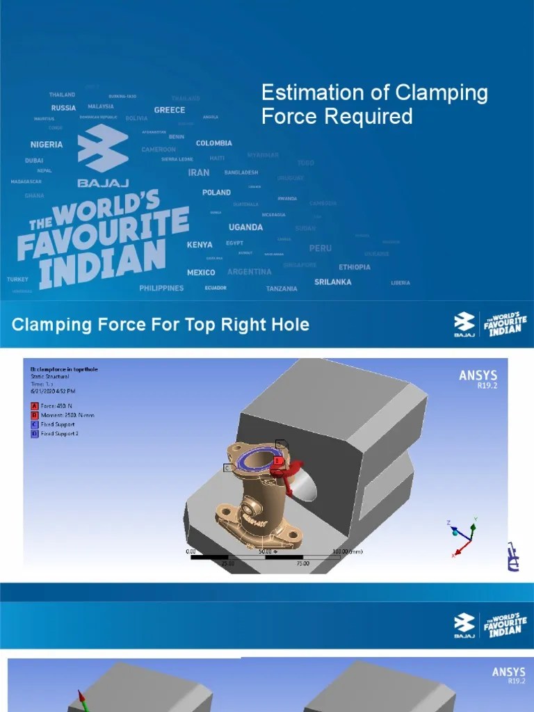 Clamping Forces PDF Mechanical Engineering Mechanics