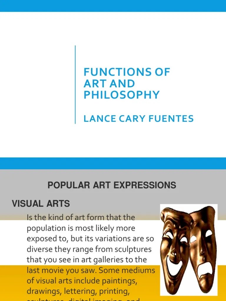 Functions of Art and Philosophy PDF The Arts Aesthetics