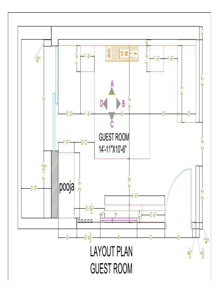 Working of Guest Bedroom PDF