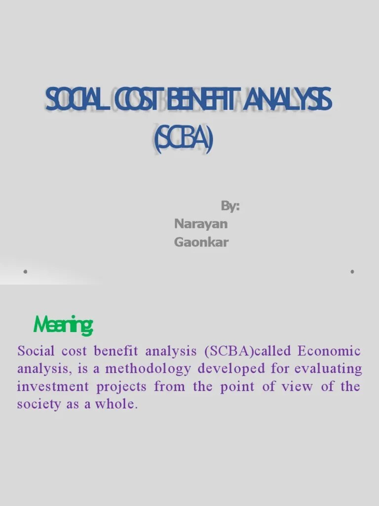 Unit3 Social Cost Benefit Analysis PDF CostBenefit Analysis Taxes