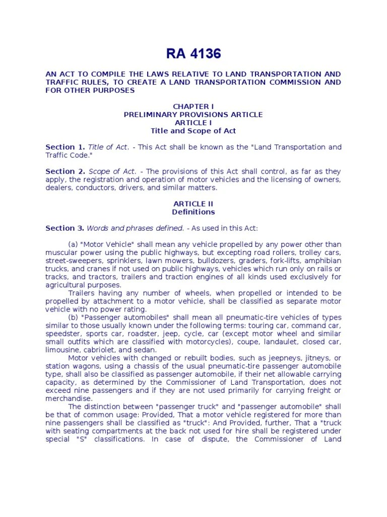 Ra 4136 Vehicle Registration Plate Truck