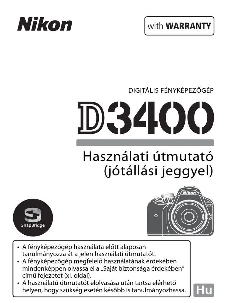 Nikon D3400 Digital Camera PDF
