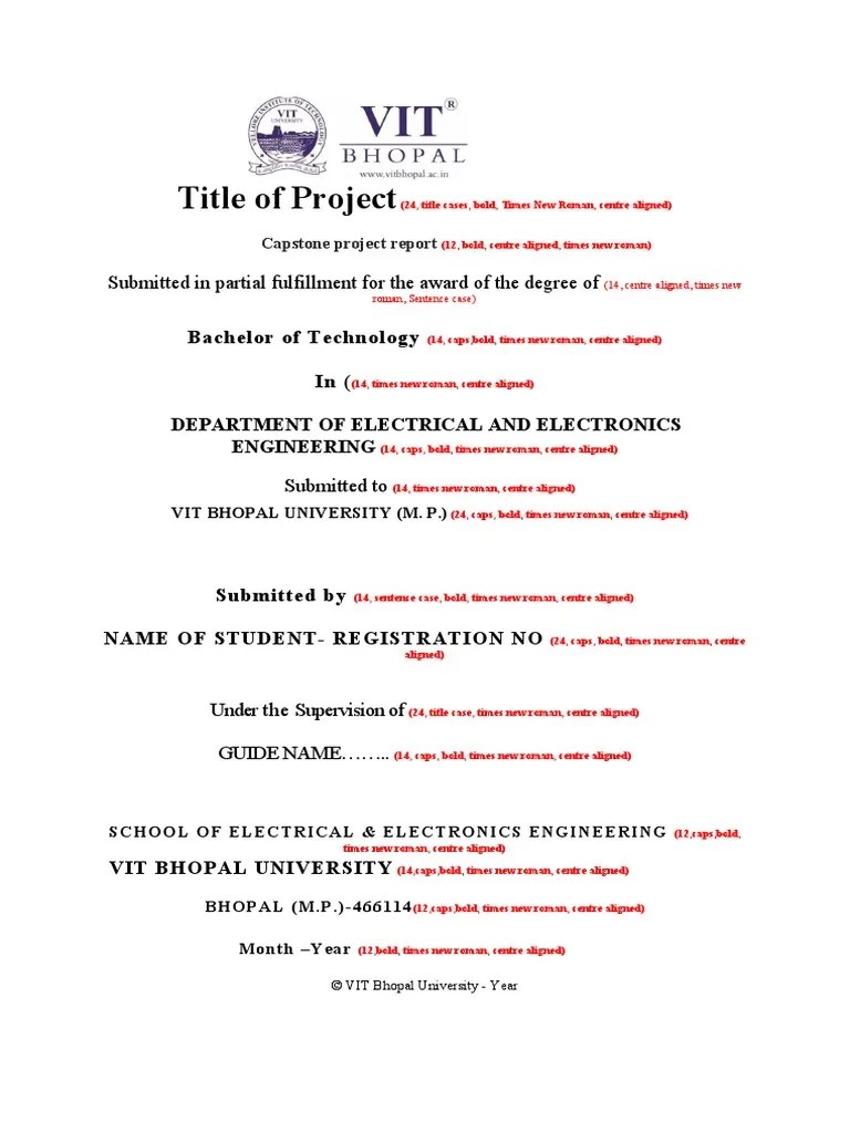 Capstone Project Format PDF