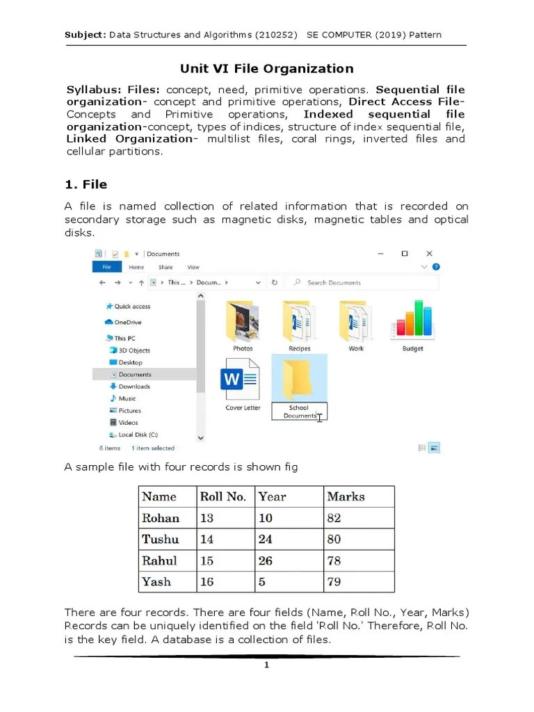 An InDepth Examination of File Organization Techniques for Data Storage and Retrieval PDF