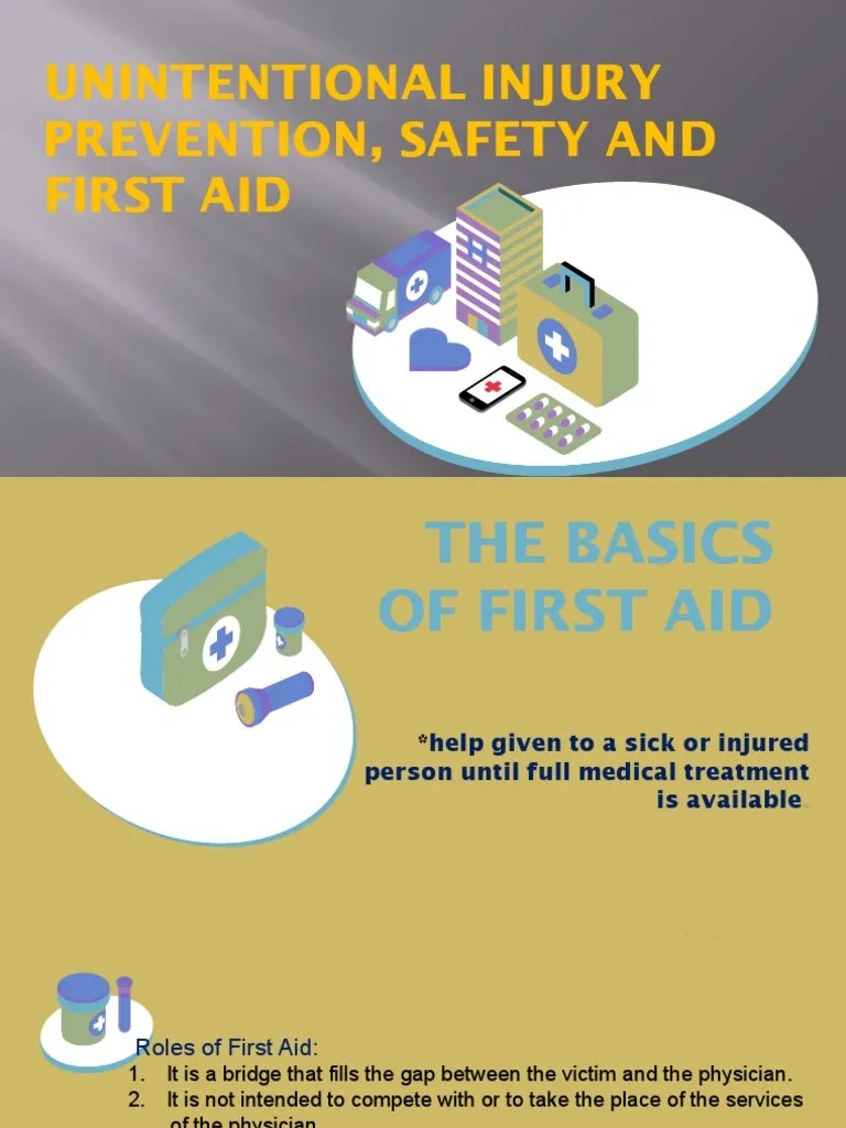 Unintentional Injury Prevention, First Aid and Safety PDF First Aid