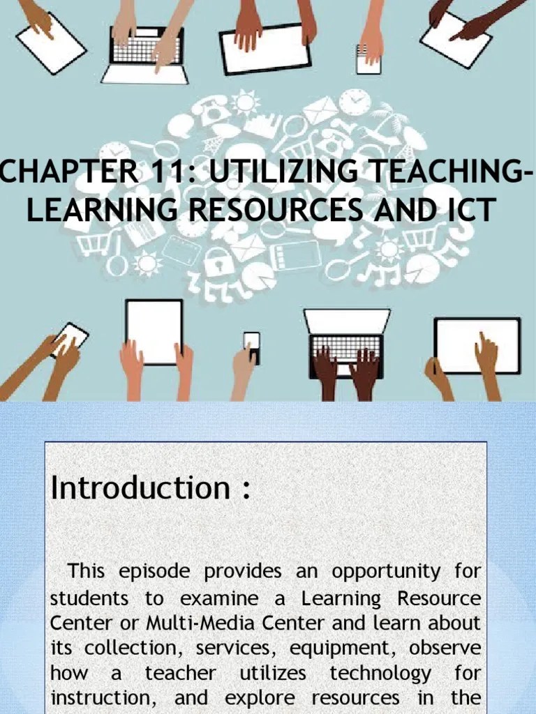 Utilizing Teaching Learning Resources and Ict 2 PDF Educational