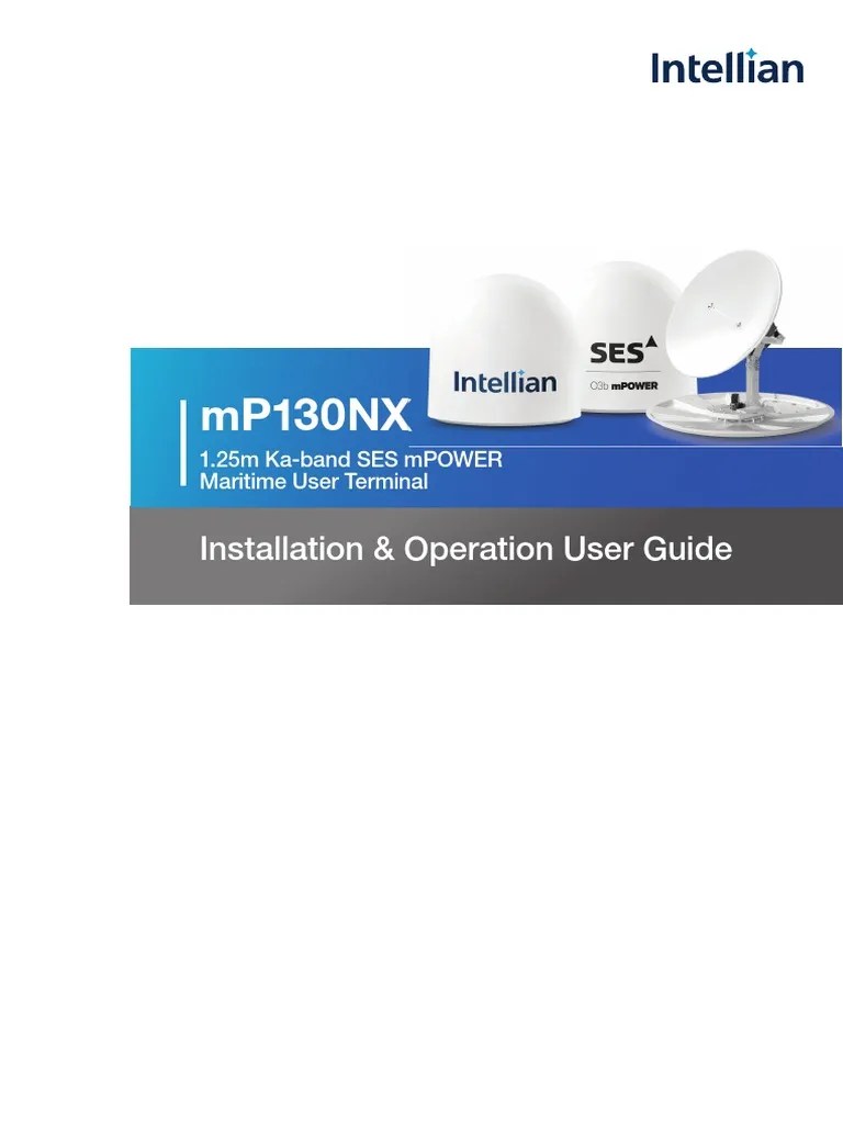 Intellian mP130NX Installation and User Guide PDF Screw