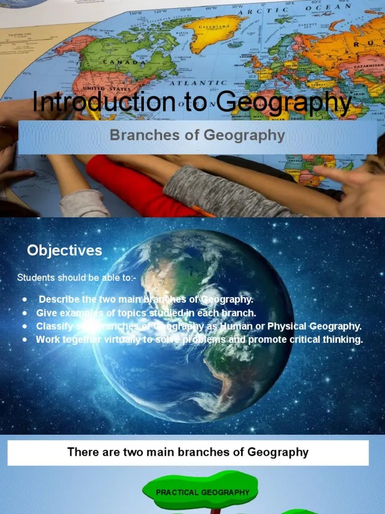 Branches of Geography PDF