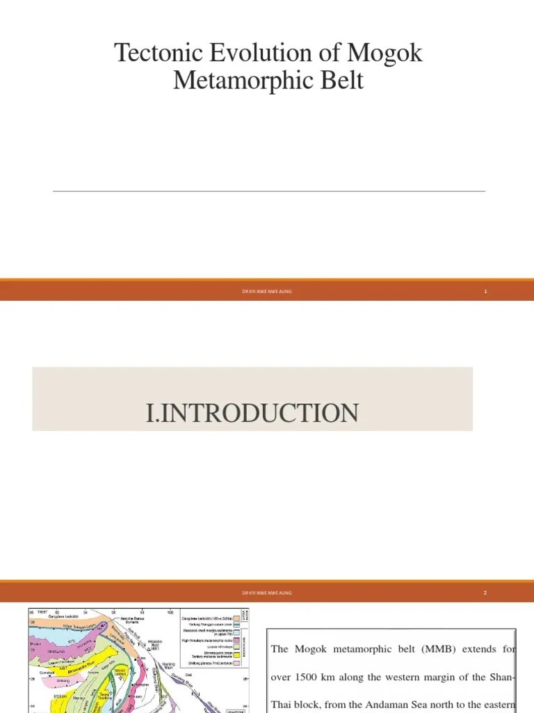 Tectonic Evolution of Mogok Metamorphic Belt PDF Fault (Geology