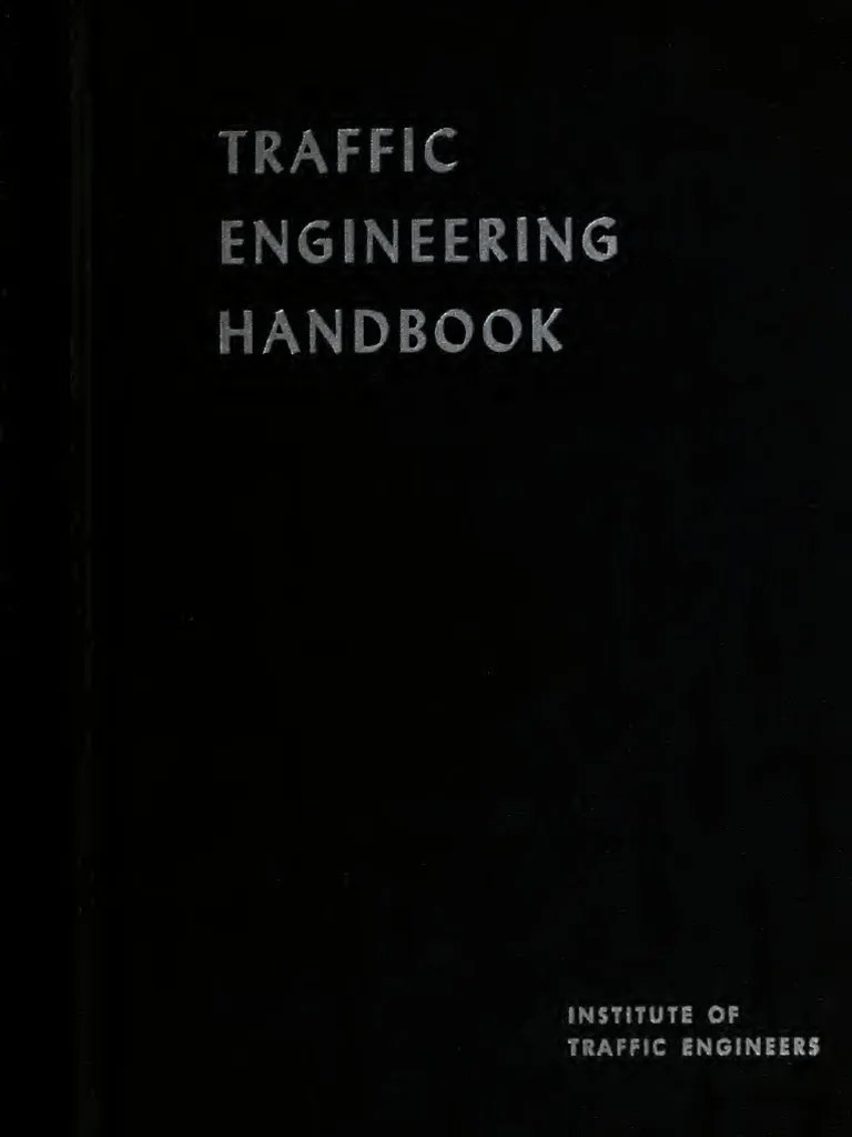 Traffic Engineering Handbook 540 Pgs PDF Headlamp Acceleration