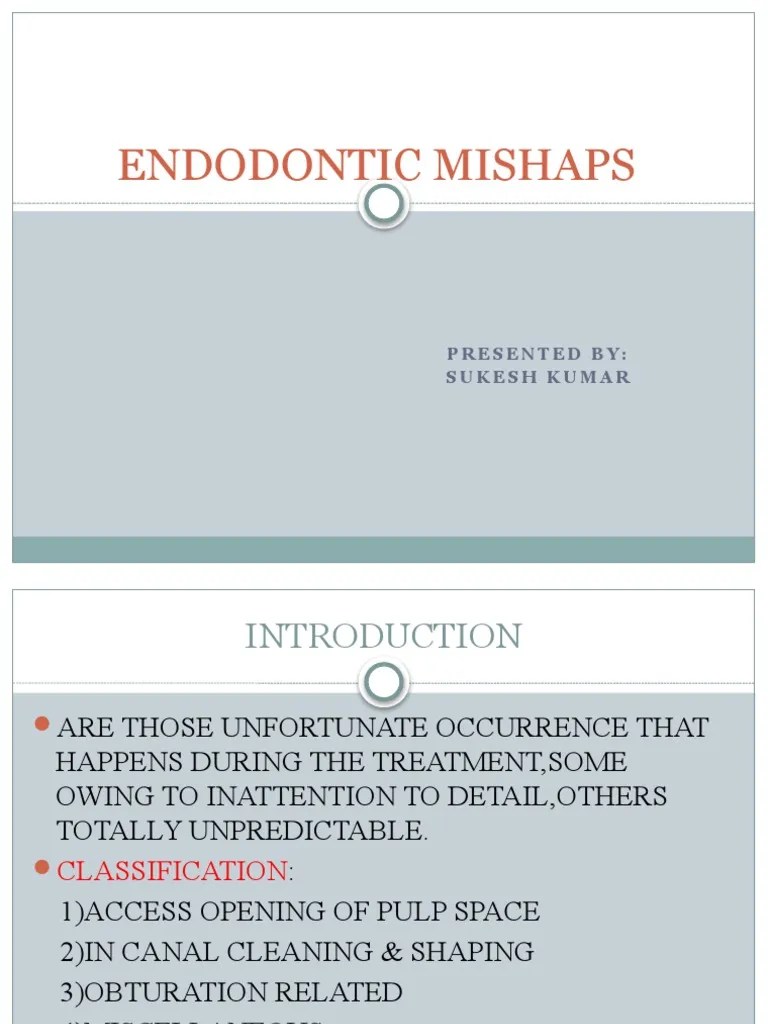 Vdocuments MX Endodontic Mishaps PDF Clinical Medicine Medical