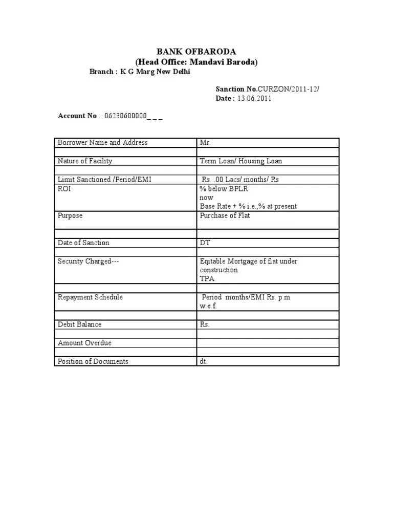 Housing Loan Review Format Credit (Finance) Loans