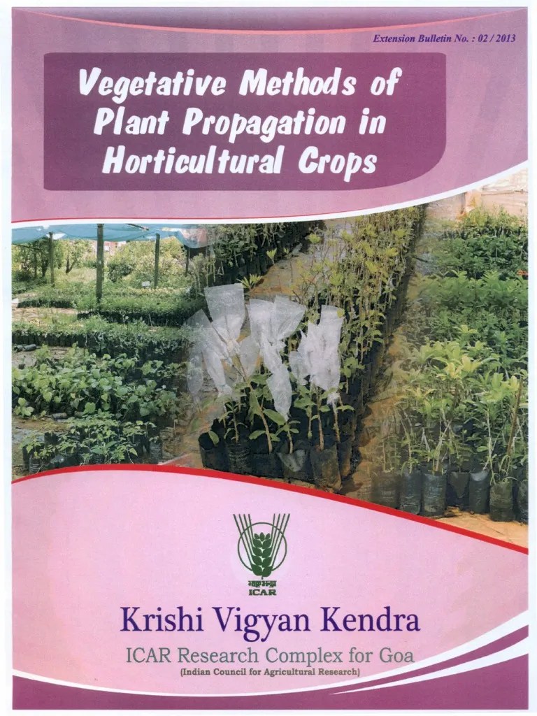 Vegetative Methods of Plant Propagation in Horticulrual Crops PDF
