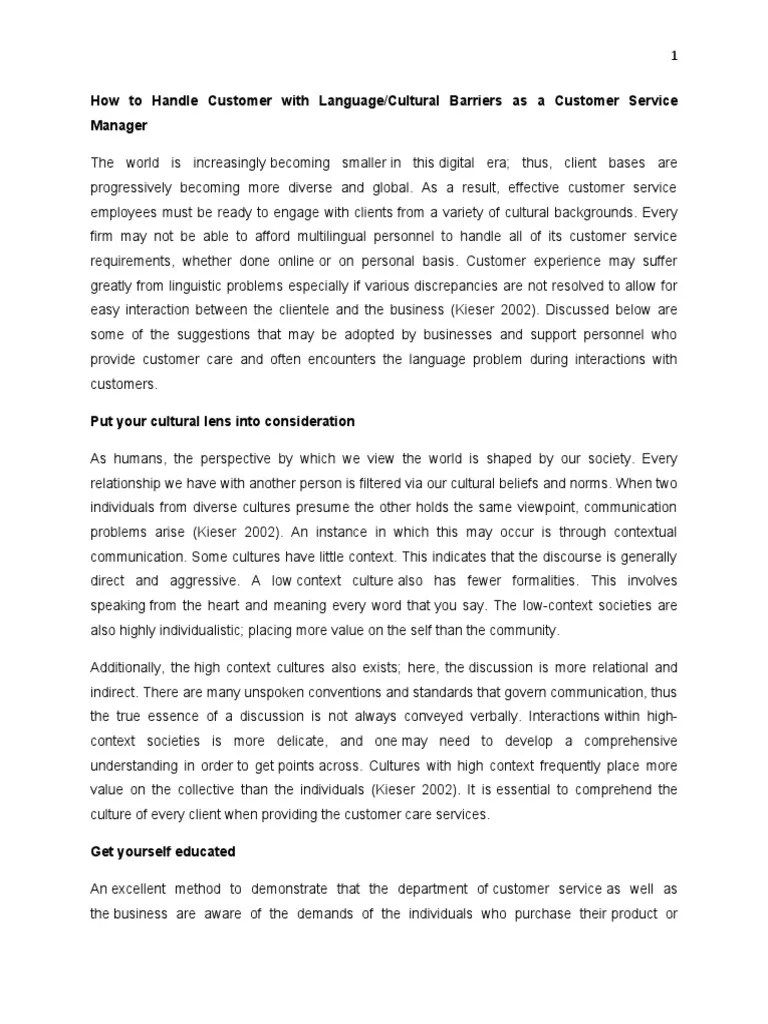 Language Barrier 1 PDF Multilingualism Communication