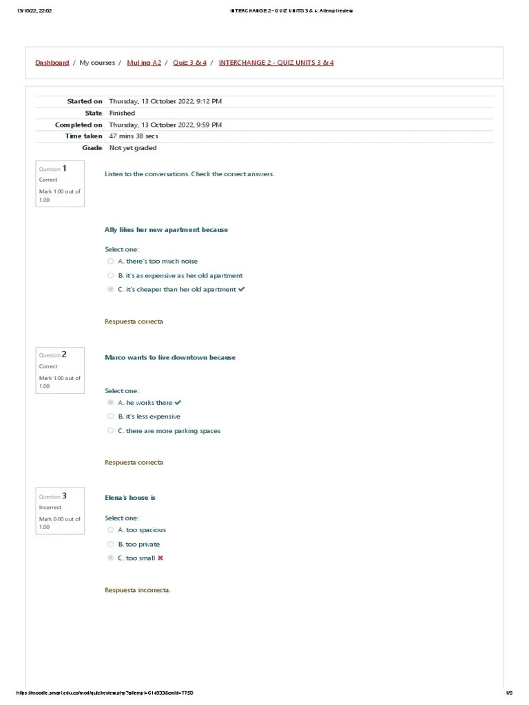 Review of an English Language Quiz on Housing Topics Apartment