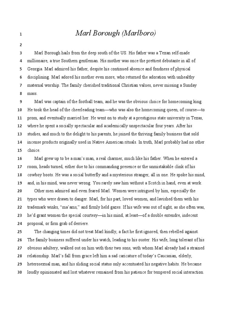 Short Story Example and Template PDF