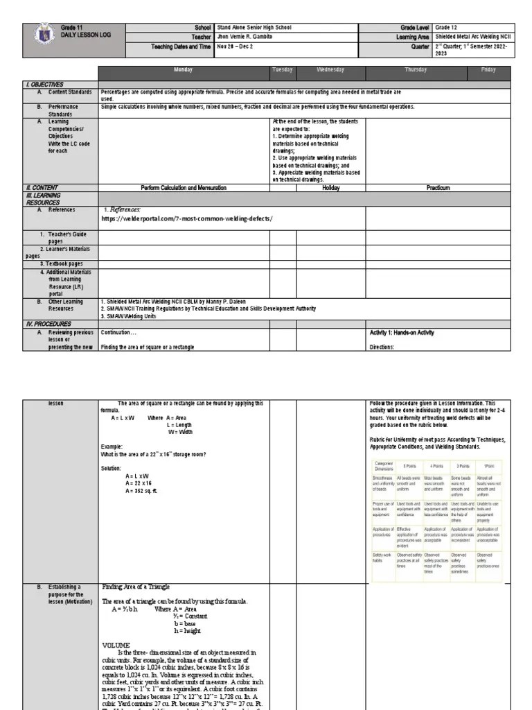 Grade 11 SMAW q2 w4 PDF