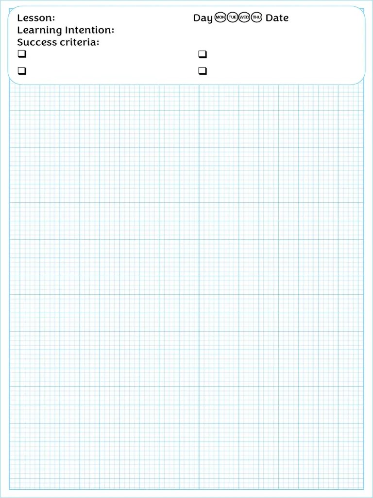 Math Notebook HS (Left Pages) PDF