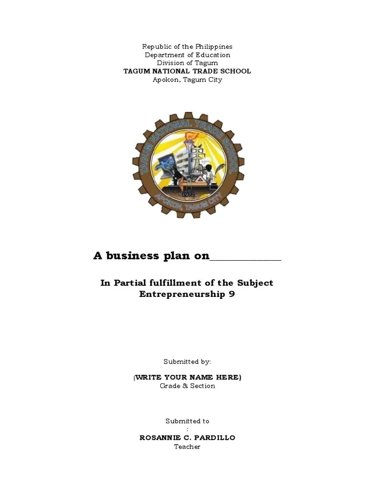 Business - Plan - Sample - Format - Entrep - 9.docx Filename - UTF-8