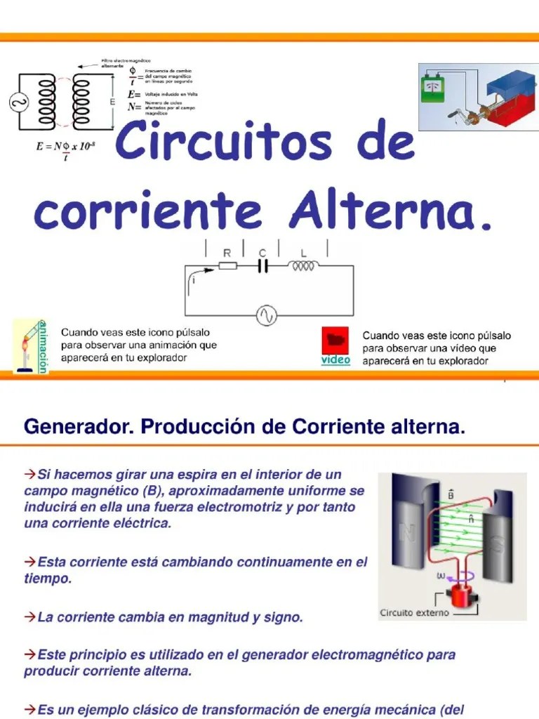 Circuitos de Corriente Alterna | PDF