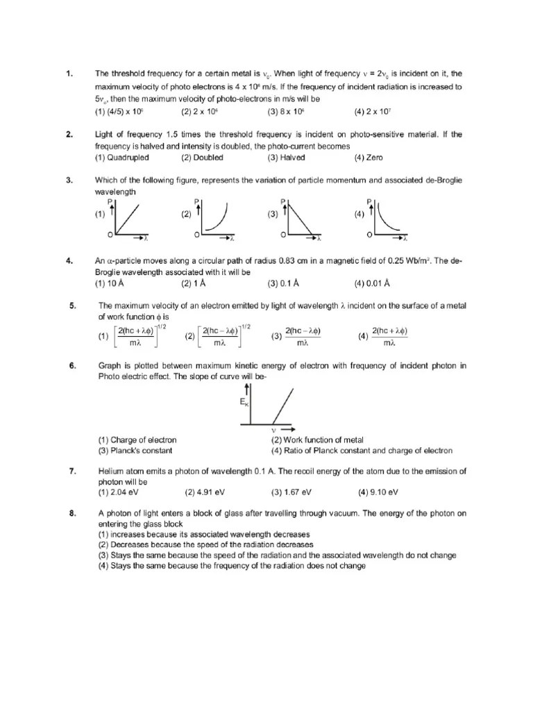 Modern Physics Test1 PDF