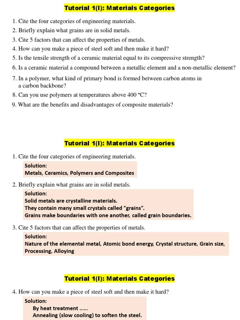 Test Materials Engineering and Processing PDF Deformation