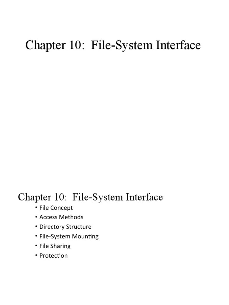 unit5_chap1 PDF File System Computer File