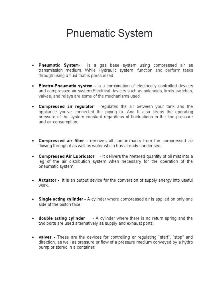 Troubleshooting Pneumatic Systems PDF Valve Troubleshooting