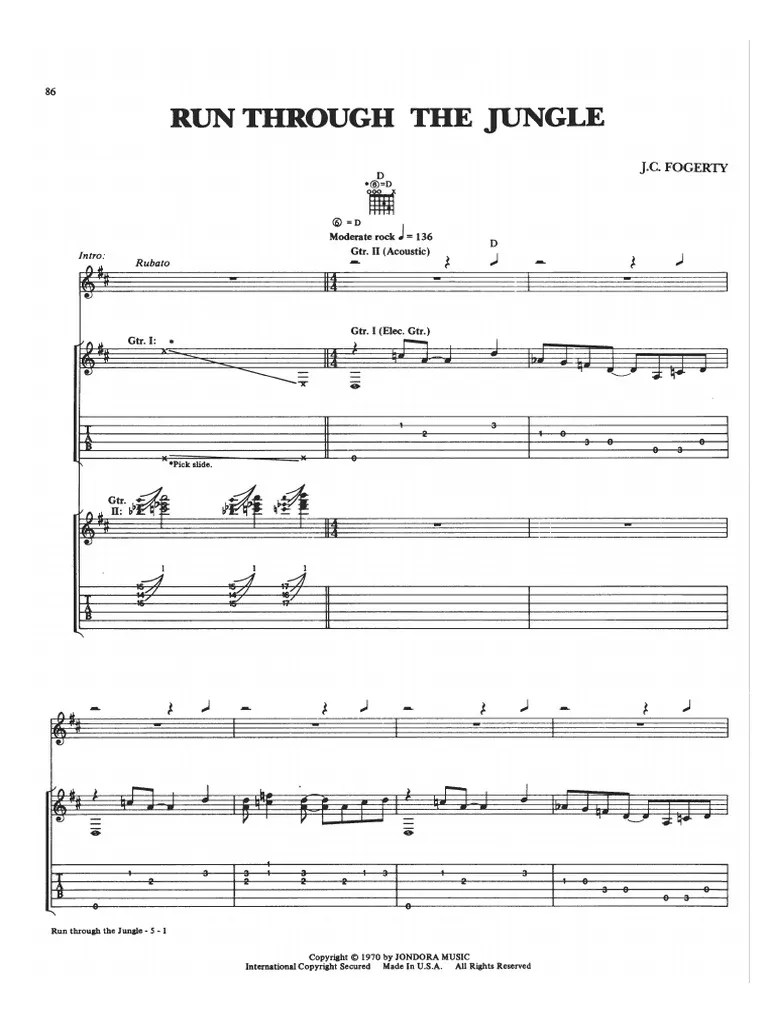 Run Through The Jungle PDF