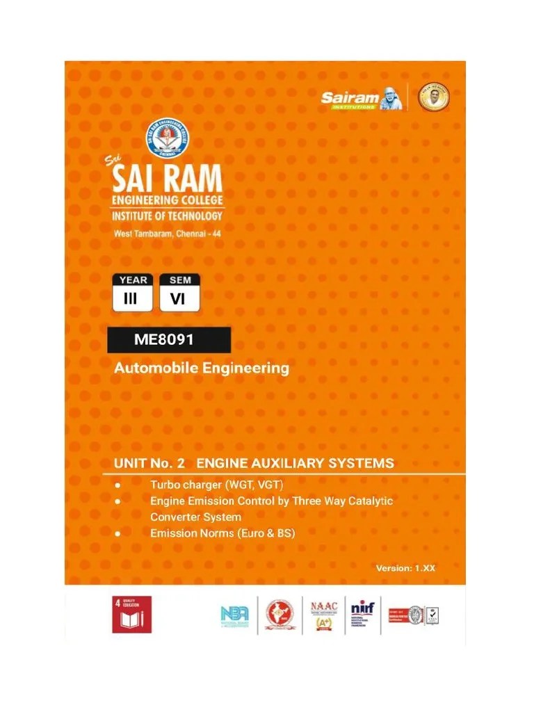 2.3 Turbo Chargers (WGT, VGT), Engine Emission Control by Three Way