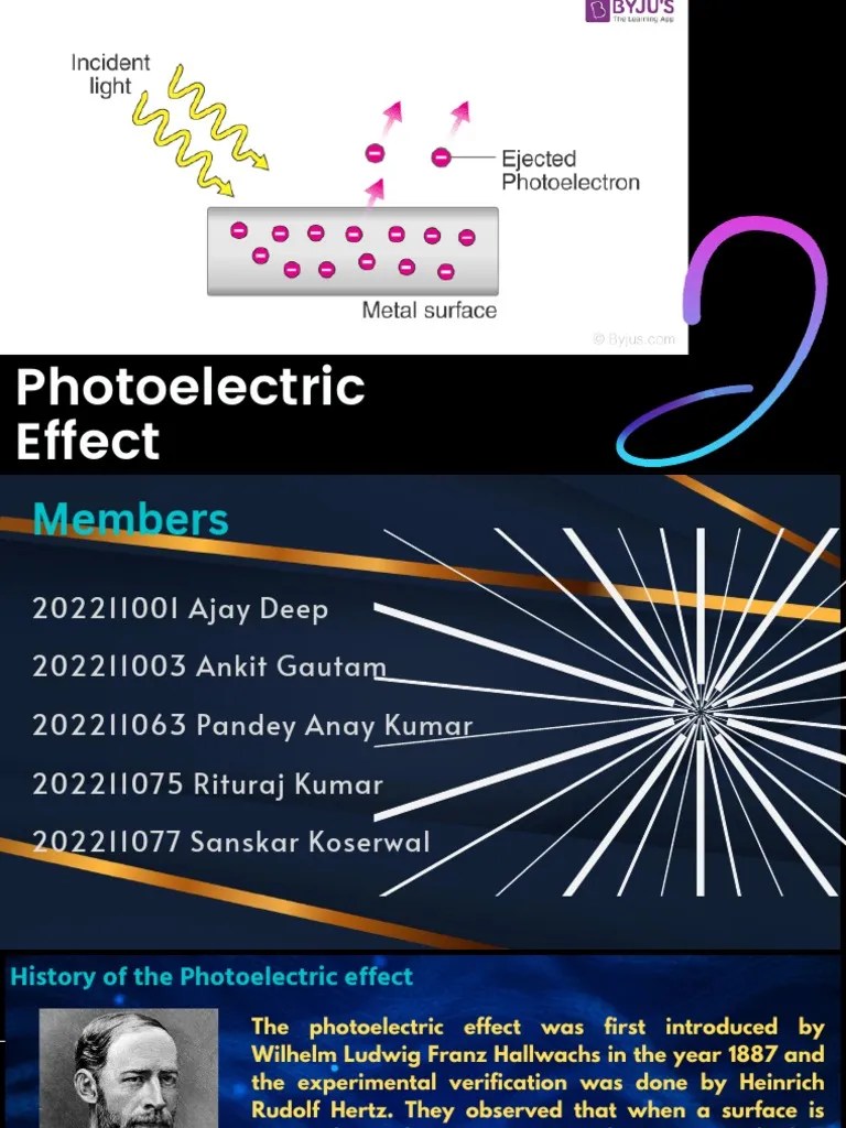 Photoelectric Effect Presentation PDF Photoelectric Effect