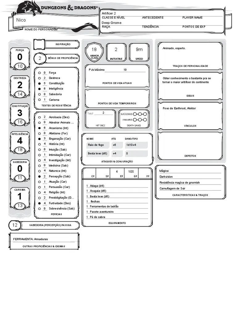 D&D5E Roll20 PDF