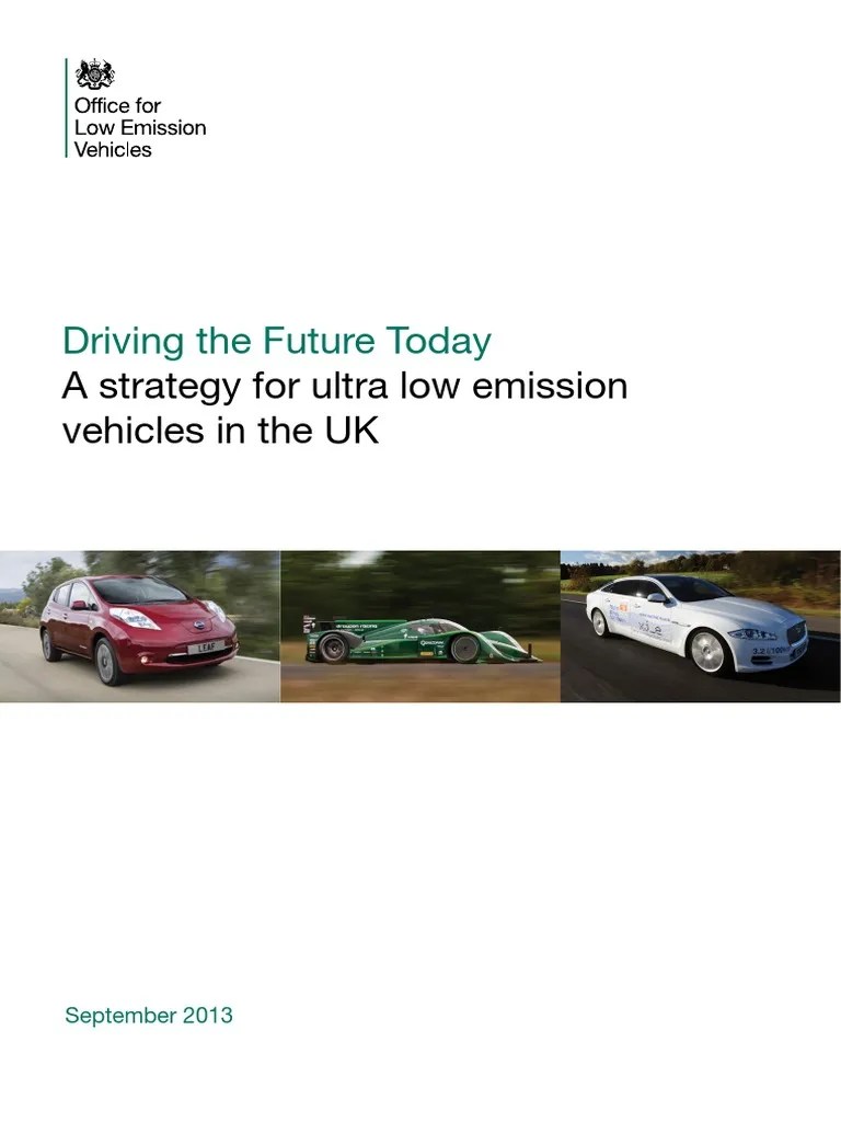 Ultra Low Emission Vehicle Strategy PDF Low Carbon Economy Electric Vehicle