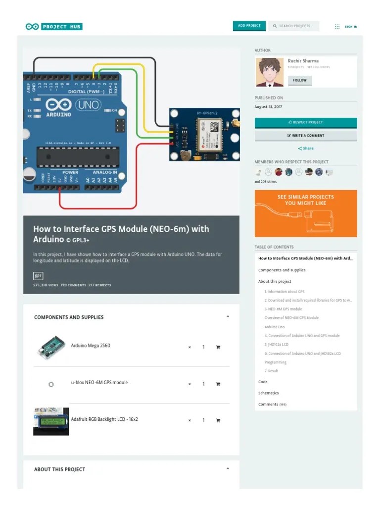 Create Arduino CC Projecthub Ruchir1674 How To Interface Gps Module Neo