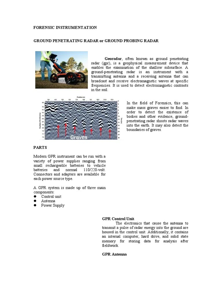 Forensic Anthropology | PDF | Radar | Electronics