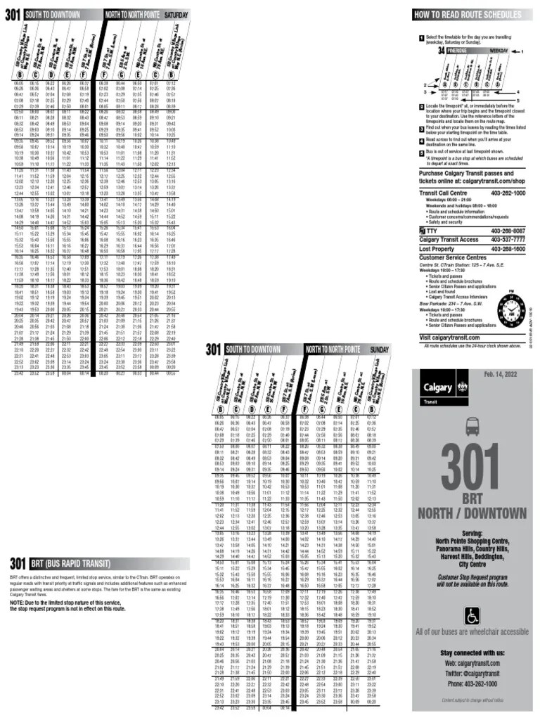 How to Read Route Schedules A Guide to Understanding Transit