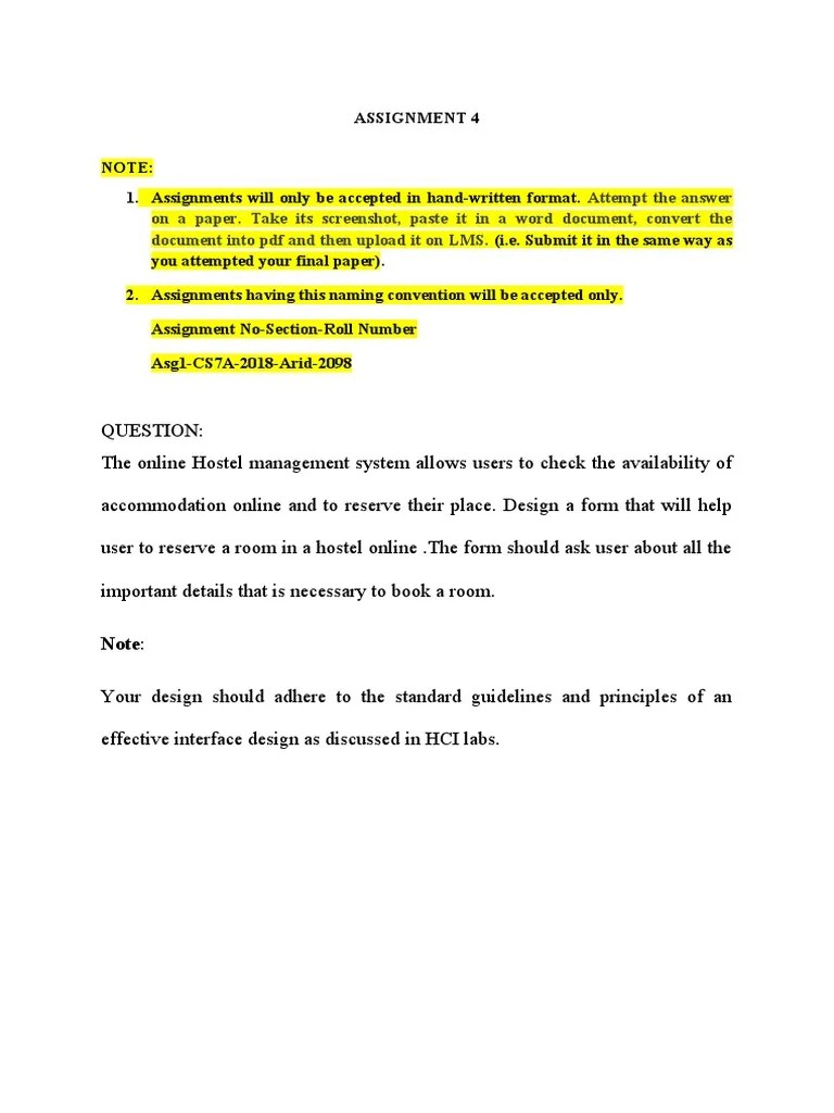 Hci Assignment 4 | PDF