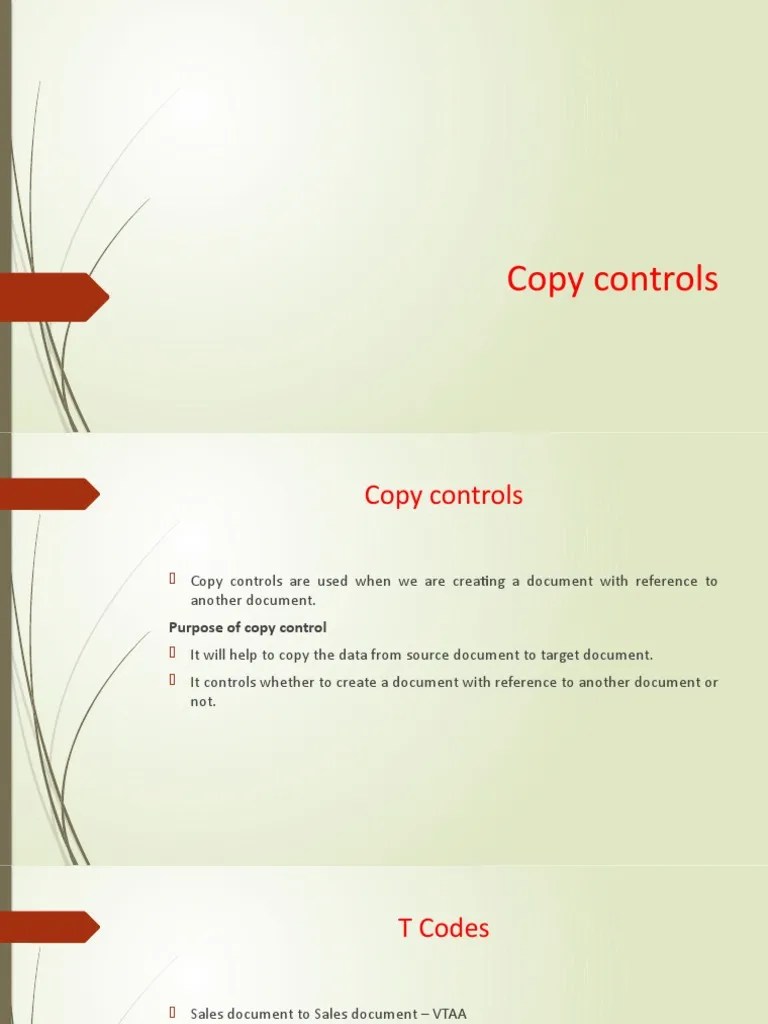 Copy Controls PDF Invoice Computing