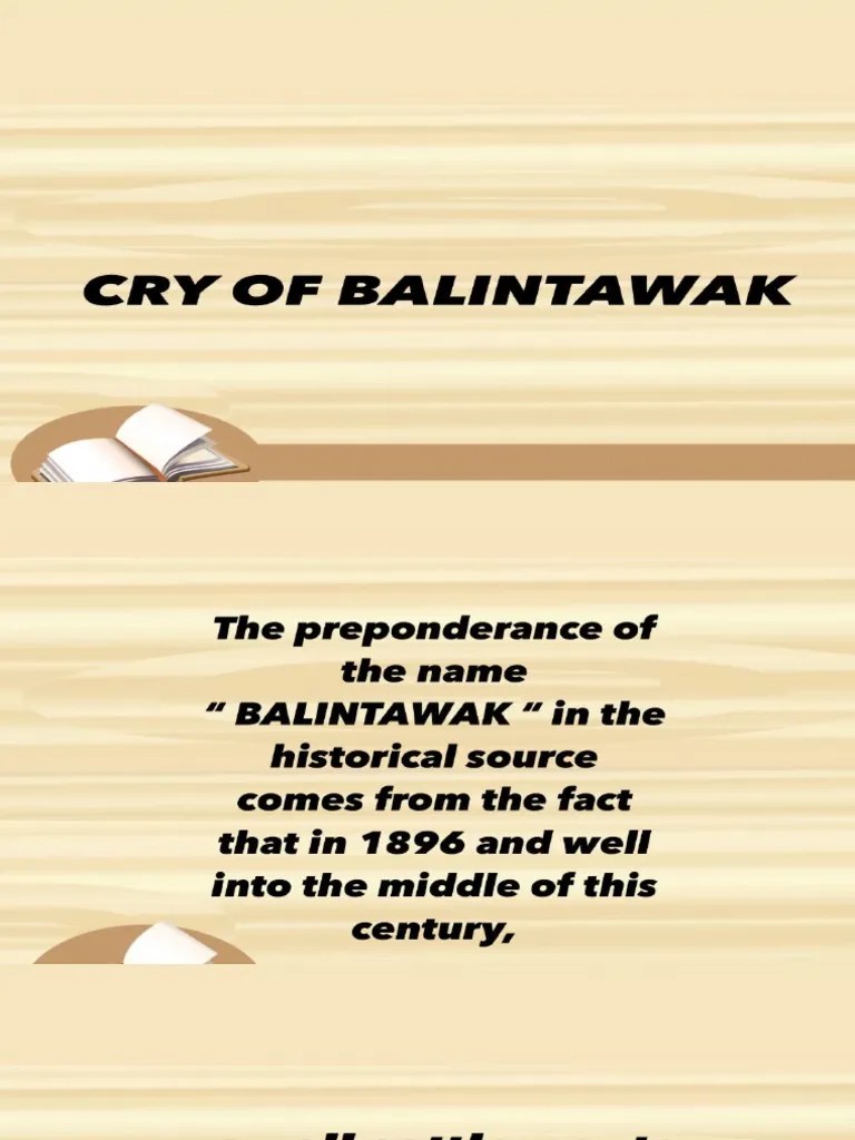 The Cry of Balintawak PDF
