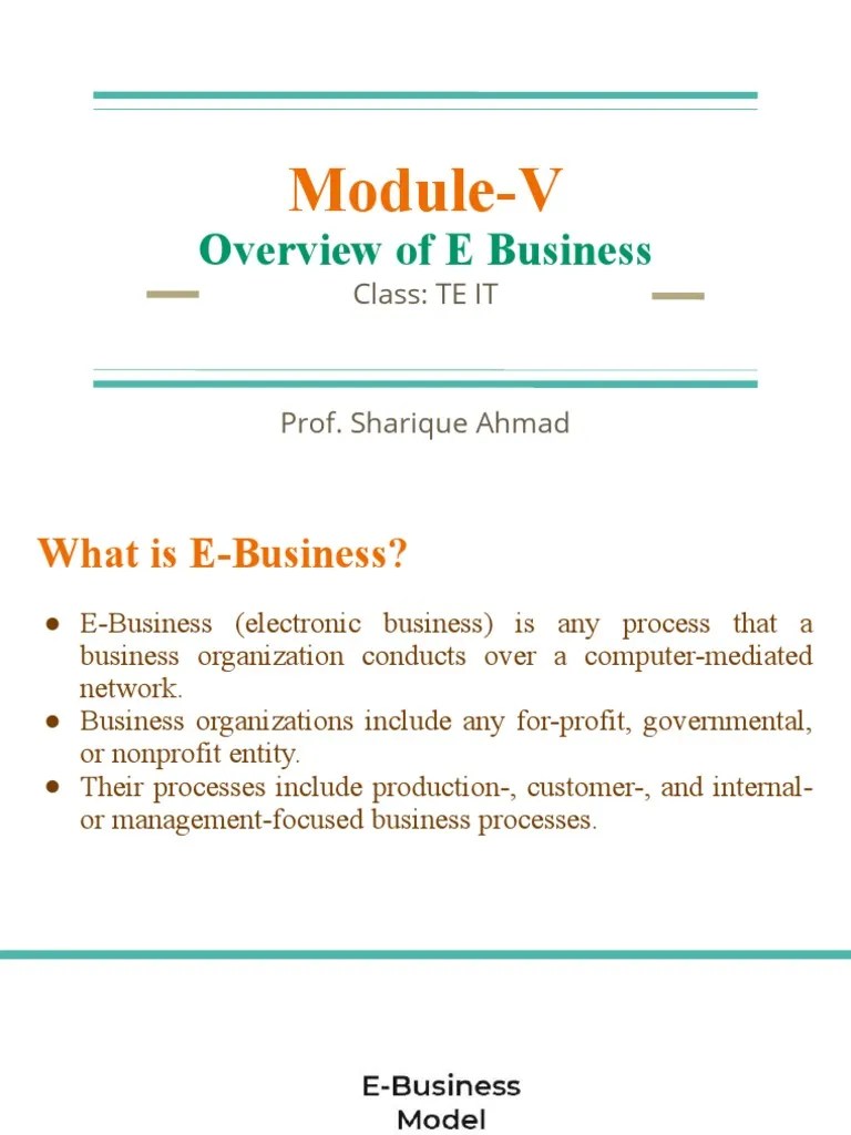 Understanding EBusiness Models A Comprehensive Look at Key Concepts