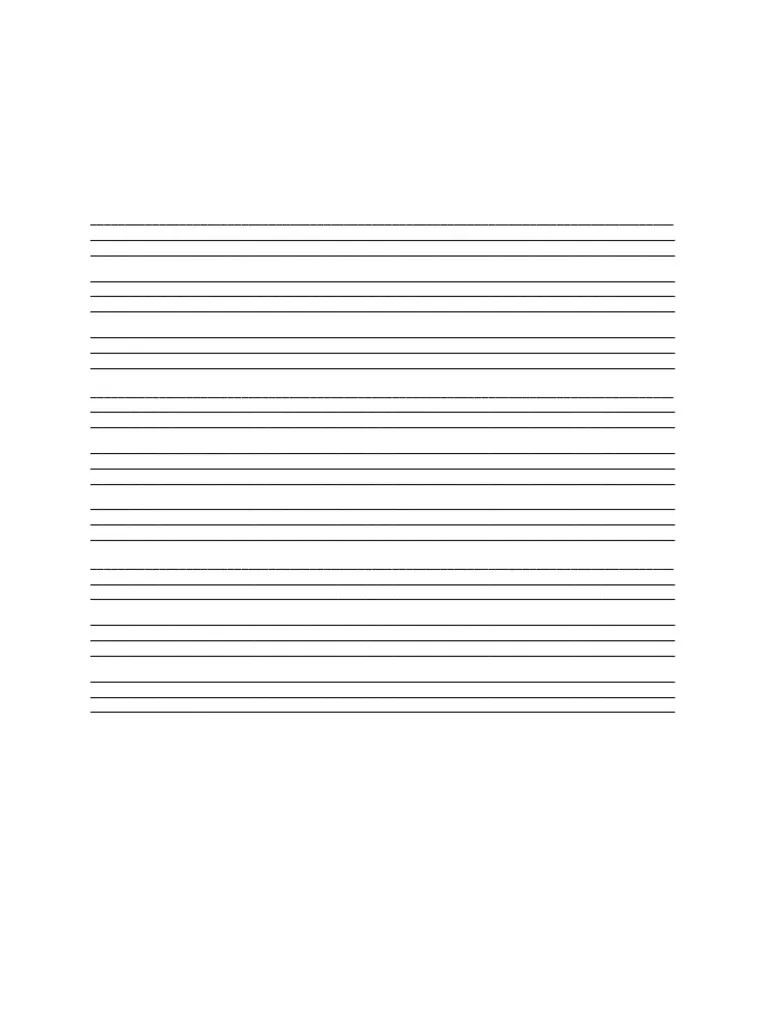 Lines For Writing PDF