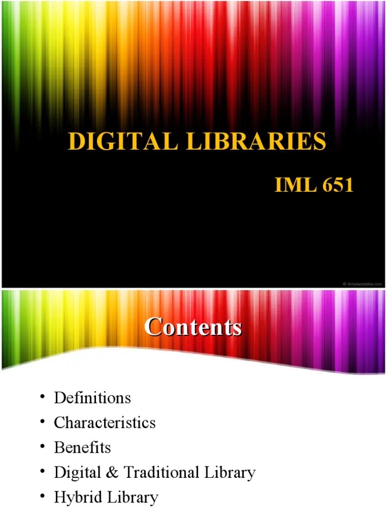 Chap 1 Digital Libraries PDF Libraries Digital Library